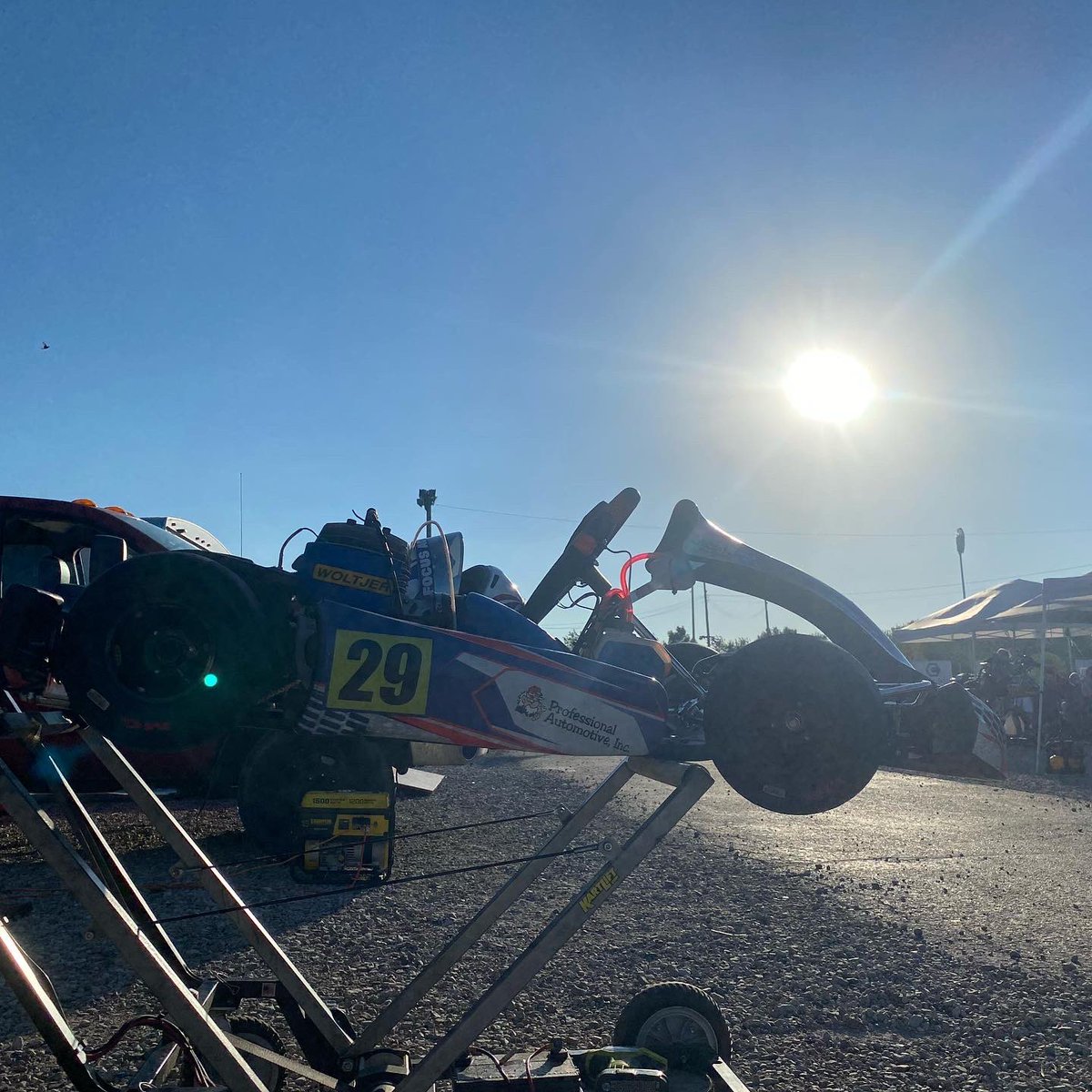 AsherRacing's tweet photo. About last night- zero practice, backup motor, low #kart count so mom gave me the challenge of beating the #mini swifts too and I did it! Bringing home the win and snagging the fastest lap by a whole second over the mini swifts! #microswift #racefans @GanassiChip #NightRace https://t.co/IRKb9sZiXm