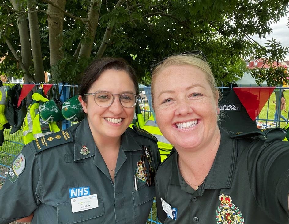 Community day today! Sarah and Sarah are at Preston Park Primary, teaching CPR at the school fête 🚑