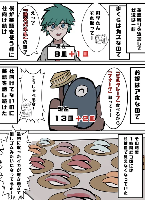 (2/2) 来週の土曜日も同じ時間に漫画あげるから見に来てね✌️