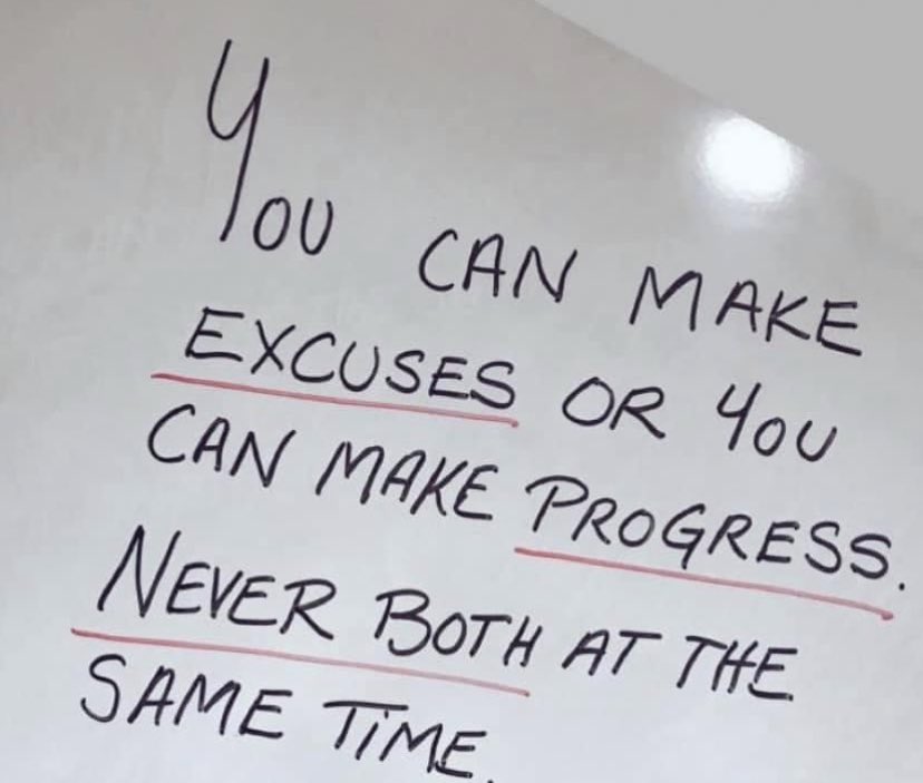 That last excuse that just went through your mind is not getting you any closer to your goals! 💯