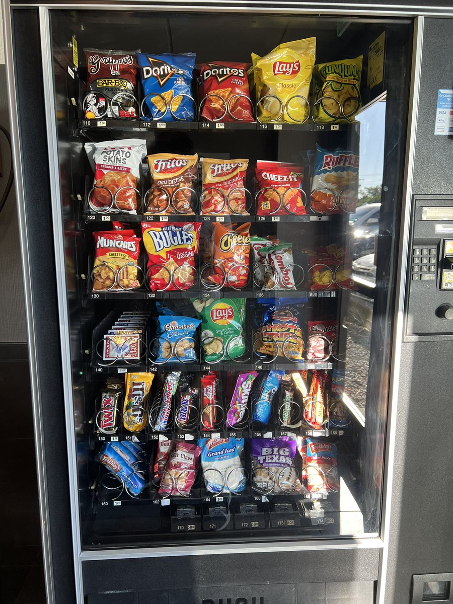 Does your snack vending machine offer a deck of cards?