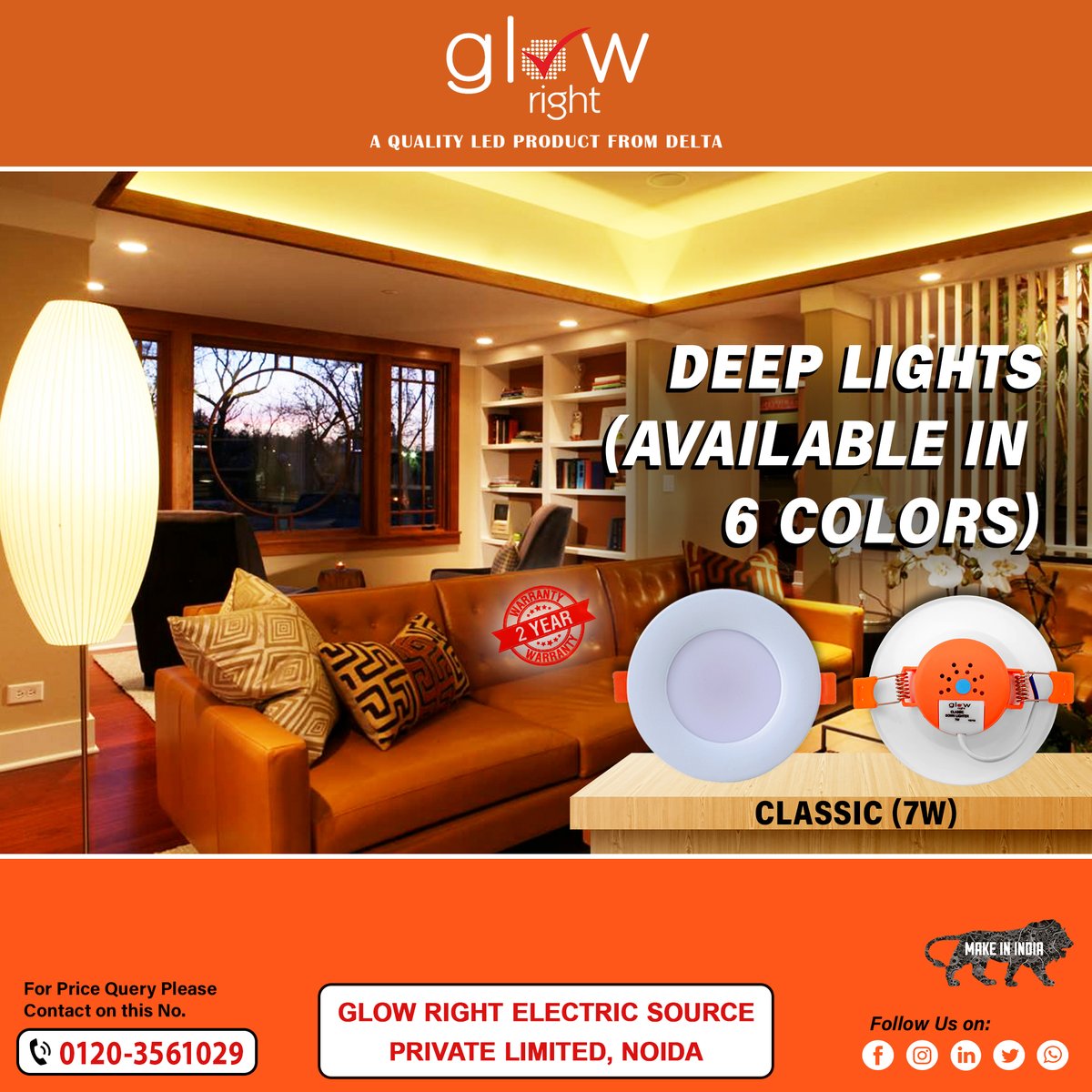 GlowrightIndia's tweet photo. Light + customizable: delivering file, giving quality light to make your home present more sensible while having the option to securely safeguard your eyes more.
#deeplights 
#ledlights 
#lightingsolutions 
#eyeprotect
#glowright https://t.co/9BCBtGyrdZ
