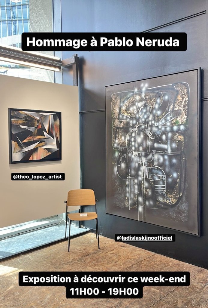 GalerieVTIERCIN's tweet photo. 🔴Rdv ce WE pour partager un bon moment autour de l'#expo SPOTKANIE
Horaires : 11H-19H 

#galerievincenttiercin #spotkanie #paris13 #theolopez #exposition https://t.co/2kdfHKvvFH