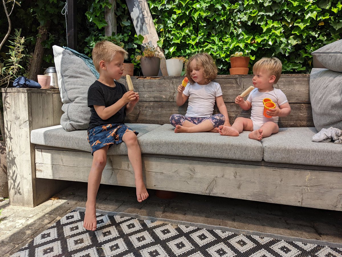 Joy in it's simplest form. Temperature hitting 35 degree celsius in The Netherlands today.