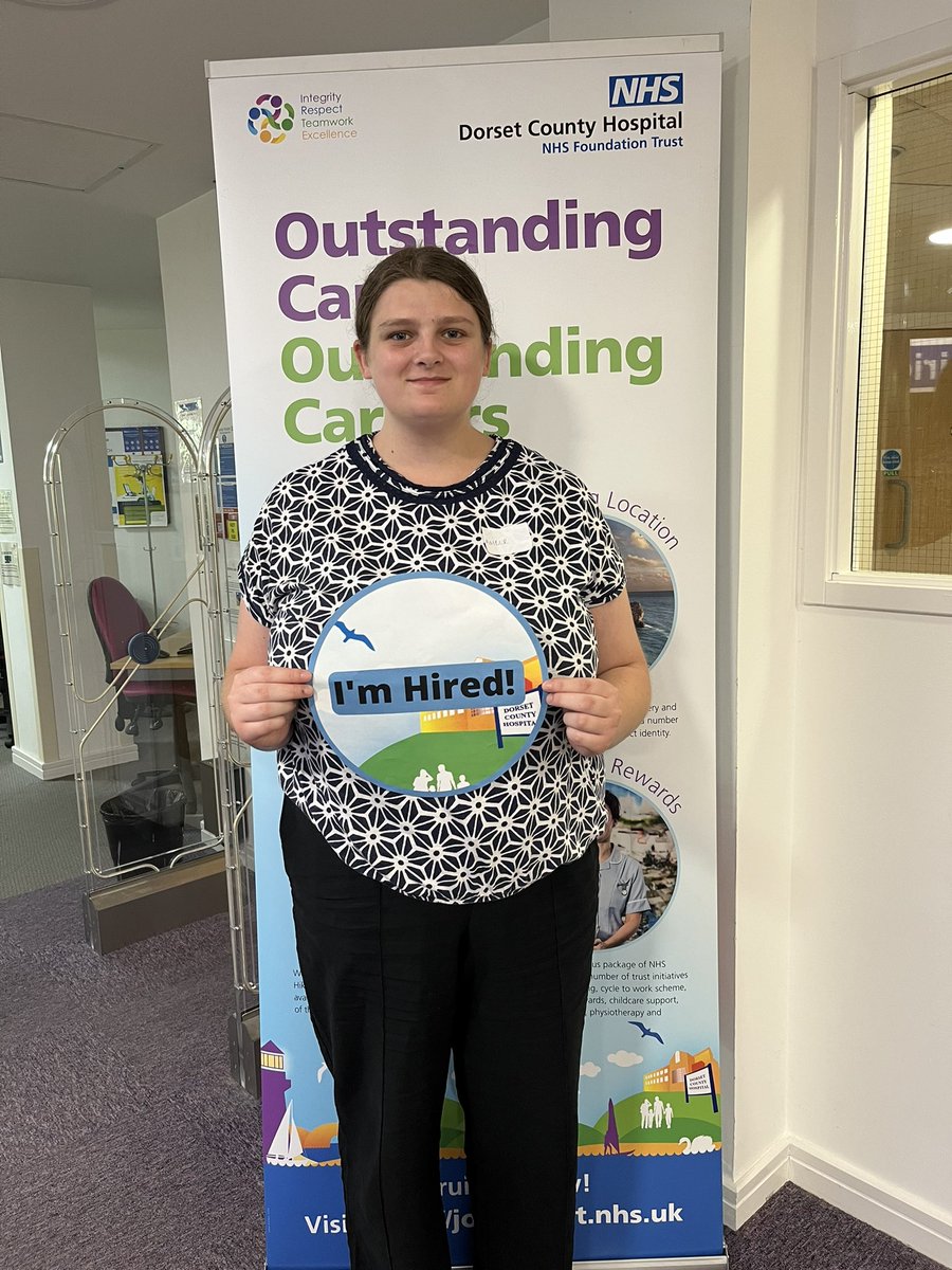 LyndsEB's tweet photo. Amber is taking her first step in her new career at @DCHFT 😍 

#TeamDCH #HCSW https://t.co/pNMX0fwYMN