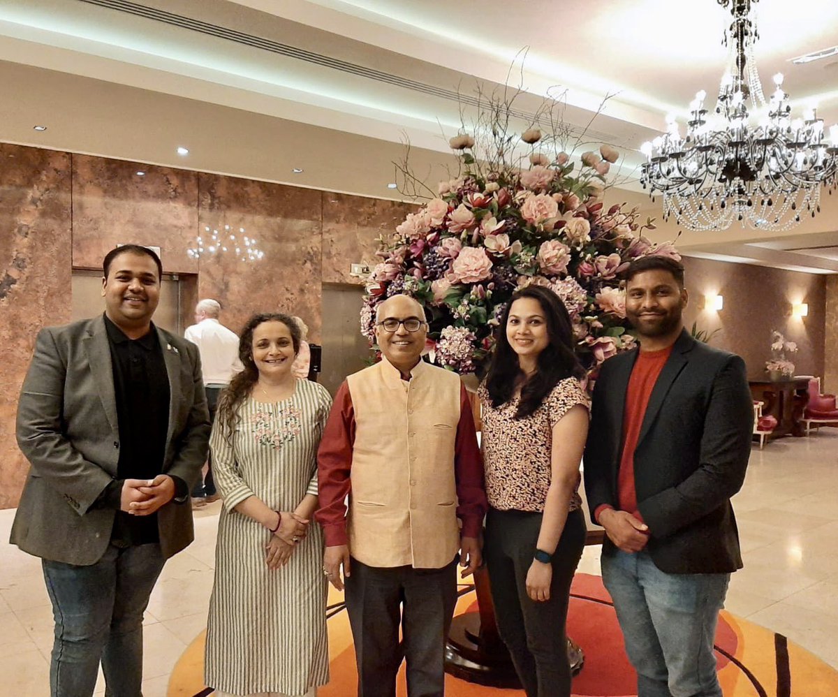 AkhileshIFS's tweet photo. In #Galway, @ReetiMishra_ and I were delighted to meet young and bright #Indian #professionals, Jay R Shah, Madhura Poonacha & Prajwal Gowda, alumni of @nuigalway. Useful exchange on experience, aspirations & issues of Indian students, alumni in Ireland. Best wishes & blessings! https://t.co/3UZBjRKe1I