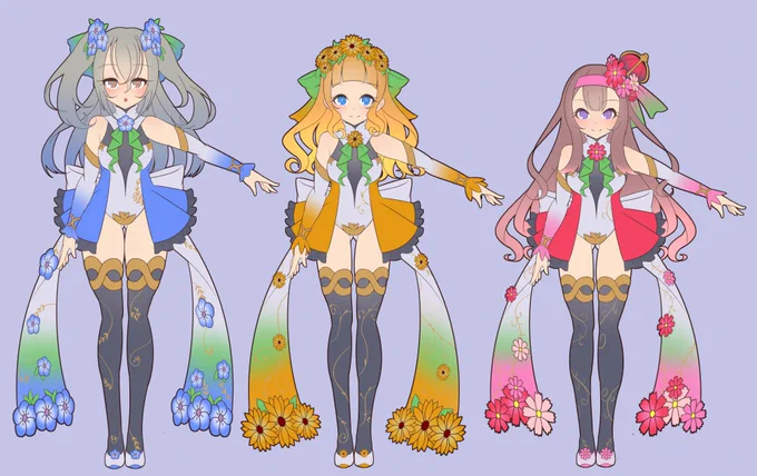 花の魔法少女ちゃん達… 
