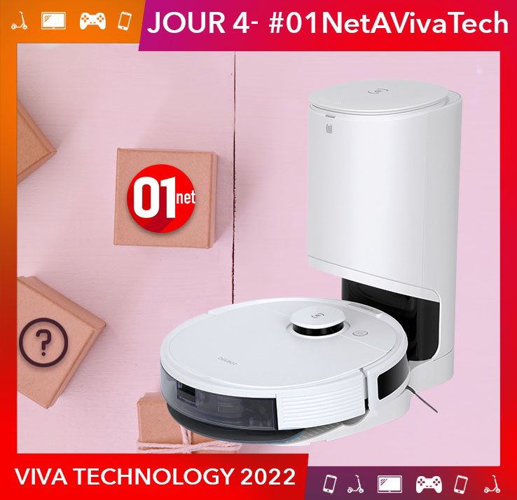 01net's tweet image. #CONCOURS 

À quelques heures de la fin de #VivaTech, on vous offre votre aspirateur N8+ !

Pour participer :

- Follow @01net &amp;amp; @ecovacsrobotics 
- RT ce tweet 
- Tweetez avec le #01netTermineVivaTech la température qu’il fait chez vous 🥵

Bonne chance à tous 🎉
@VivaTech