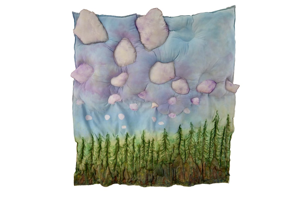 5stitch's tweet photo. Bringing on the shine💎

Cypress Knees
2022
42” x 4” x 46”

#newmaterials #iridescence  #nw #WomensArt 
#textileart #textilesculpture 
#contemporarytextiles #softsculpture #textilearts #textilewaste #reuse  #climatecrisis #climatechangeawareness #climateaction https://t.co/DLtVquBv1M