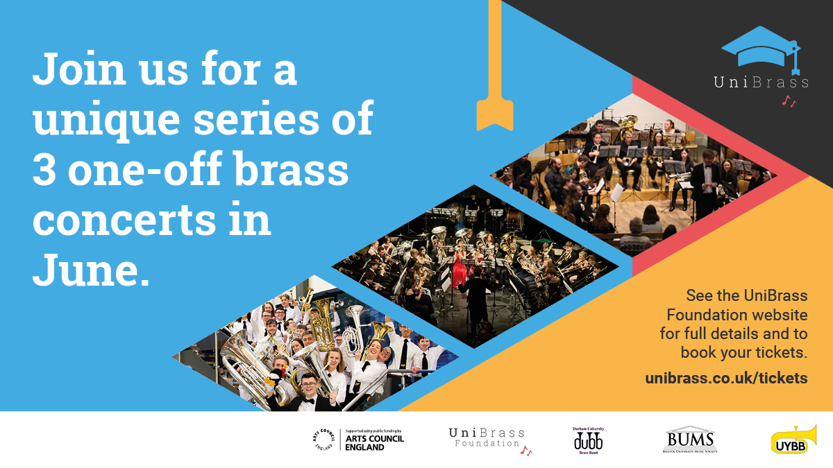 Today's the day! Our final 2 Artist in Association concerts are tonight!

Join us in Durham or York to hear the results of a new project which encouraged creative exploration &amp; collaboration. Thanks to all of the bands &amp; artists involved 💫

Full details: unibrass.co.uk/tickets
