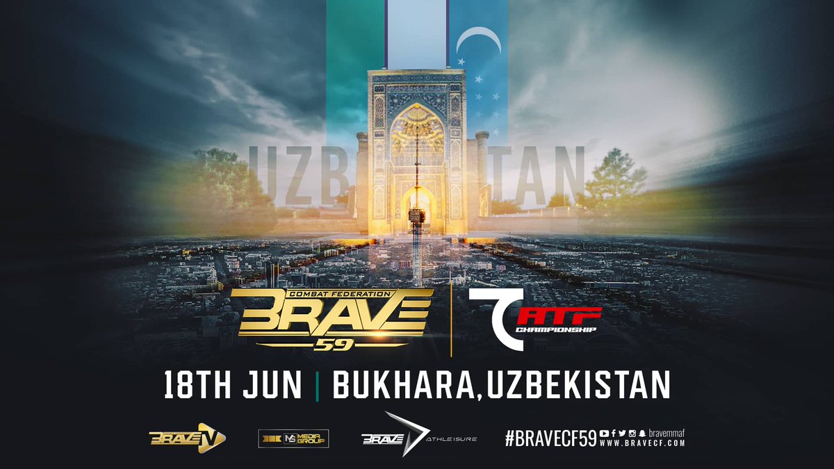 armaanyounis's tweet photo. #BRAVENation get ready for #BRAVECF59 from Bukhara, Uzbekistan 🇺🇿
Coverage starts in 30 minutes live on #DAZN and Brave TV 

#BRAVECF #Yearofchange #Uzbekistan https://t.co/QATveuqeg9