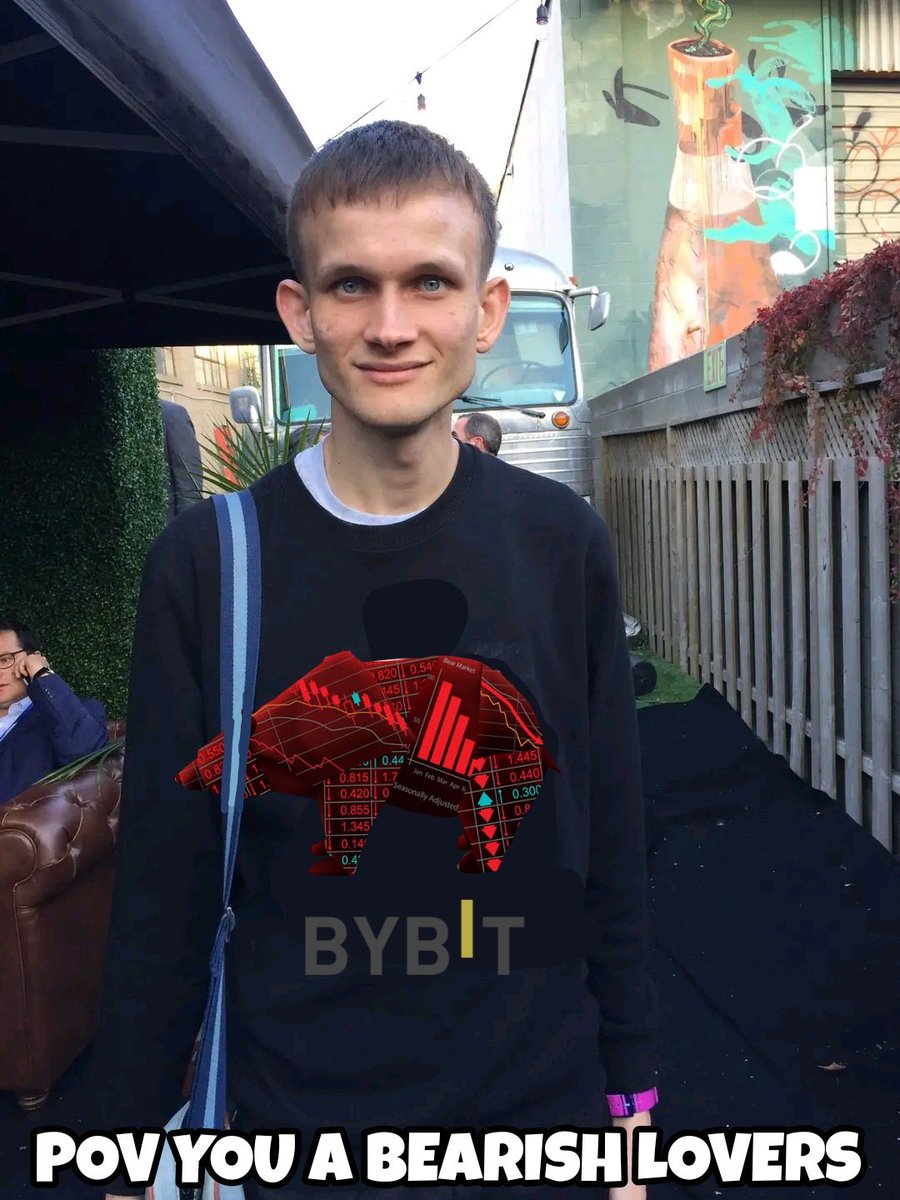 Robinsar58's tweet photo. Fan bearish 😂 @VitalikButerin

@Bybit_Official @bybit_india
#bybitcommunity #bybitmemecontest https://t.co/c6DueUpztU