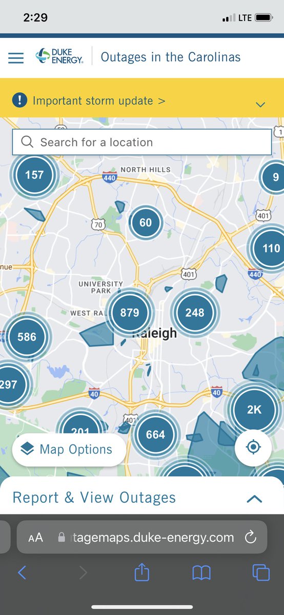 ErinRoseLewis's tweet photo. Power goes out. #whiteRaleigh is north Raleigh, west Raleigh, and central Raleigh. #BlackRaleigh is south Raleigh, south west, and south east. Guess whose power got fixed first? EVEN with less residents affected? White Raleigh. #BLM https://t.co/8YgTi9m456