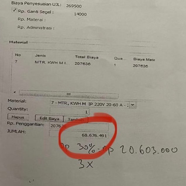 WicaksonoSharon's tweet photo. Guys gw mau sharing pengalaman gak enak gw sama PLN. Tolong @_pln_id tindaklanjuti kejadian ini sdh sangat meresahkan kami sebagai warga. PLN itu perusahaan untuk melayani masyarakat, apakah begitu cara kerja kalian? @erickthohir @KemenBUMN @KomnasHAM @MataNajwa @MetroTVNewsRoom https://t.co/mttwk51IB1