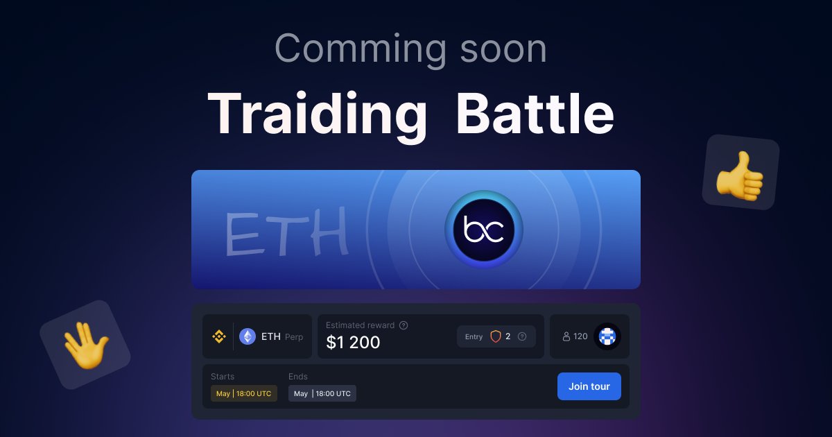 buycrypt_com's tweet photo. Trading Tournament is about to begin!
Get a Tour Pass and compete with other traders for the prize pool. Top Trader with the highest ROE will take it all.
Download the #Buycryptapp and connect Binance account with API keys.
#cryptotrading #buycrypt #binance #futures $BTC $ETH https://t.co/vf1Wt5Ewt2
