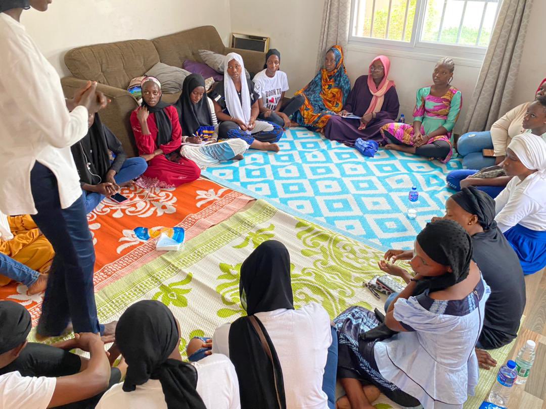 WomenInLiberat1's tweet photo. We continue with the #TRRC recommendation on raising awareness of #SGBV within Gambian society. 

This weekend w’r engaging 20 young women between the ages of 16-20 in our safe space to share information on #SRHR, #WomensRights &amp; #TRRCRecommendations 🙏@SitesConscience @GIJTR https://t.co/sjNoOj5vbX