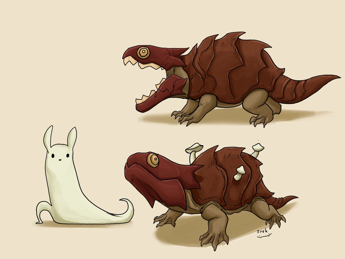 4snake8's tweet photo. My snapping turtle (armored lizard) creature idea for rain world
#Rainworld #rainworldgame #rainworldfanart #rainworldart #rainworldslugcat #rainworldlizard #digitalart #digitaldrawing #slugcat #originalart https://t.co/FR6oDf3y12