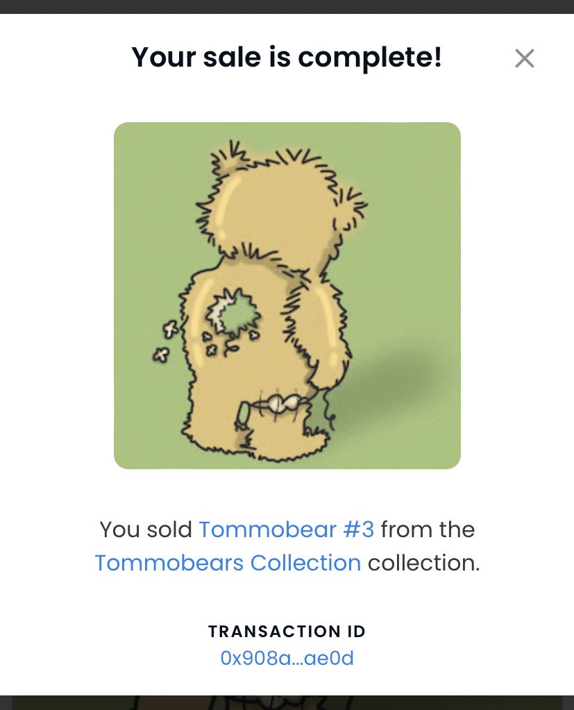 nft_tommobears's tweet photo. 😵😵😵😵😵😵😵😵
It’s already SOLD 🙌

#NFTs #Ethereum #NFTCommumity #blockchain #NFTsales #NFTfamily 
#nftart #Tommobears https://t.co/PBtCciJMQK