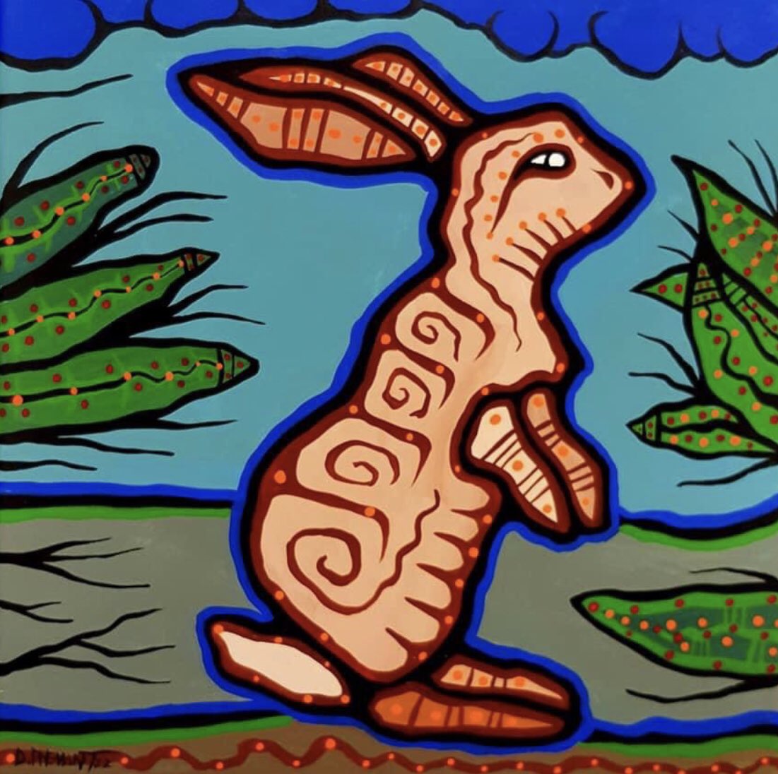 DhkBeau's tweet photo. In Ojibwe our word for rabbit is waaboos (pronounced waa-boos). Similar word for blanket is waaboowan. https://t.co/uEPXRgerti