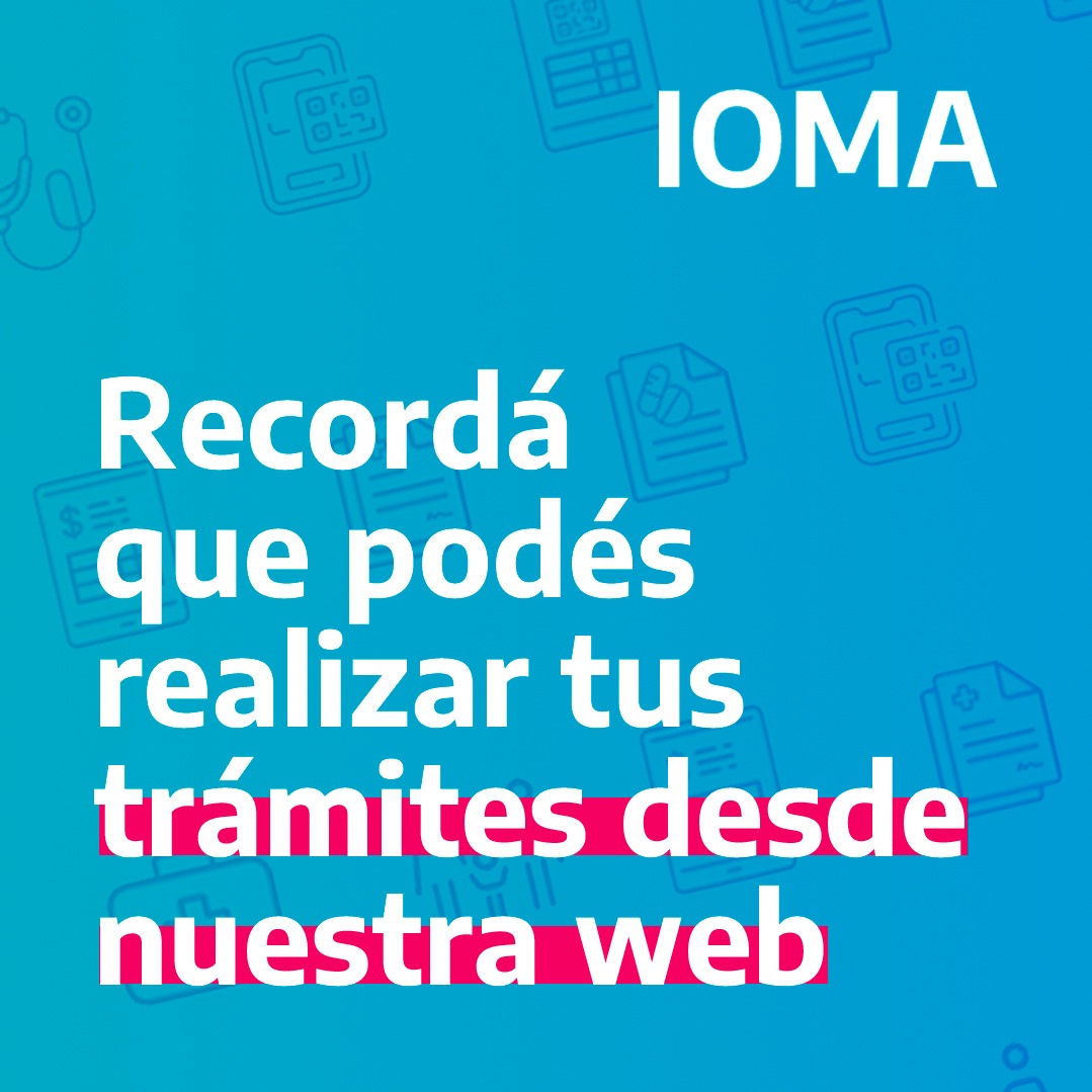IOMAgba's tweet photo. 📄Tus autorizaciones de medicamentos y prácticas a un clic!

Realizá tus gestiones donde estés.

Ingresá a nuestra web y hace clic en el portal de afiliadas/os. 👇

https://t.co/fdhAAZZGJB

#6POR6 #IOMAEnMarcha ↗️ https://t.co/BobEkSEVKL