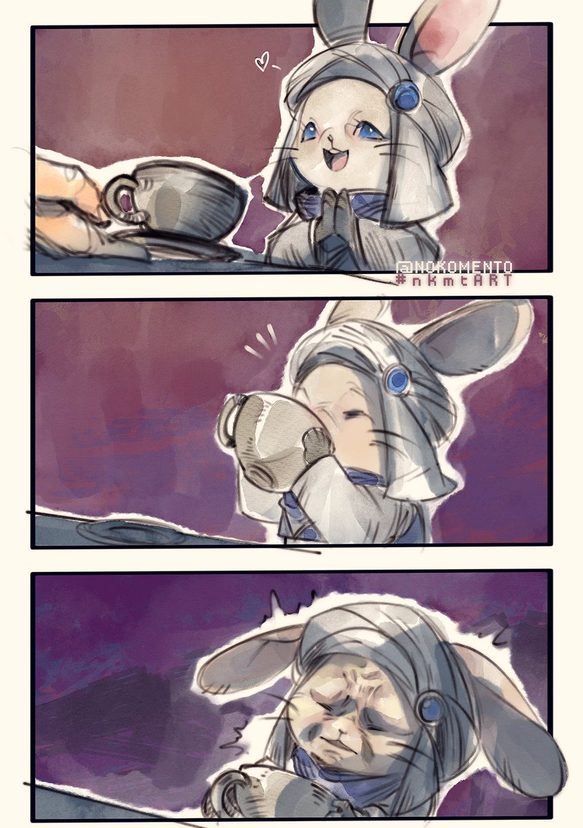 nokomento's tweet photo. 🐰 ☕️ 💀
#nkmtART https://t.co/43hxkTwVpE