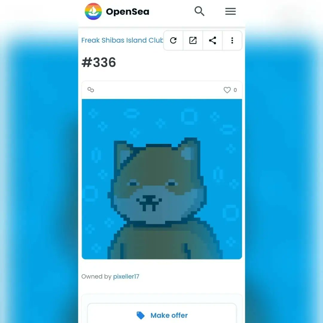 FreakShibasIC's tweet photo. FREAK SHIBAS ISLAND CLUB 
         !ON OPENSEA NOWW!

Freak Shibas Island Club has 10.000randomly  generated NFTs , 36 legendary NFTs and stylistically curated NFTs that exist on the Polygon Blockchain.
OpenSea:https://t.co/VNMrZCNVFK
Discord:https://t.co/X76cU5kKSR 
#NFT #NFTs https://t.co/Su1MdtRa6K