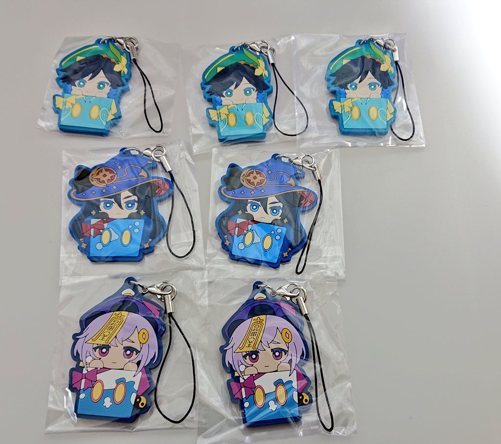 Rell_mk's tweet photo. 譲渡/交換☆原神 タイトーくじ

大阪京都手渡し/郵送

譲:A賞 アクリルボード(帰らぬ熄星)
E賞 ファイル(ジンディルック3/七七クレー/フィッシュルモナ/胡桃煙緋)
F賞 ラバスト(ウェンティ3/モナ2/七七2)
巻物風タペストリー(甘雨2/刻晴2)
求:A賞決戦黄金屋/ラストhp賞＞B賞/C賞/F賞鍾離/タルタリヤ→ https://t.co/caFQIIUuJp