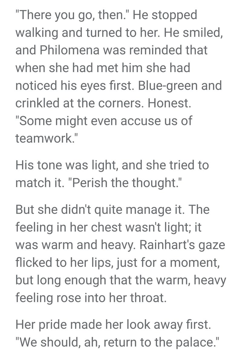 #FantasyIndiesJune Saturday snippet - from revisions to Philomena where I am really just ratcheting up the thirst level. 😂