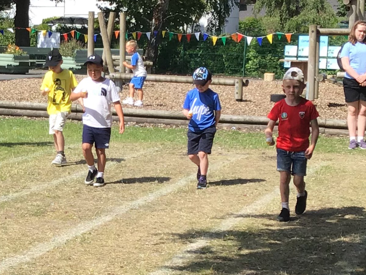 Penclawdd's tweet photo. #pencwhales Reception/Year 1 had a fabulous time on Friday at their Sports Day! Egg and spoon race, hurdles, sprint and throwing! It was a really hot day but we all enjoyed ourselves! #pencfp #pencr1 #penchealth #pencoutdoors #pencfun https://t.co/BobV1f0iKL