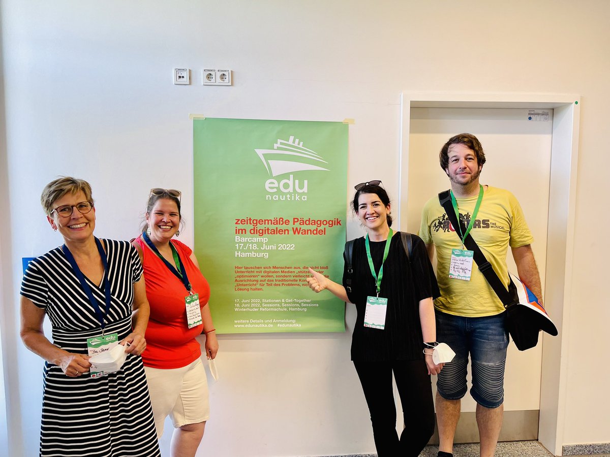 #edunautika 
So schön die bekannten Gesichter aus dem #twlz hier zu treffen 🍀🌸☀️.
@vokabellerner <a href="/Julelernt_lehrt/">Julelernt_lehrt NDS</a> <a href="/aen_weh/">Niels Winkelmann</a>