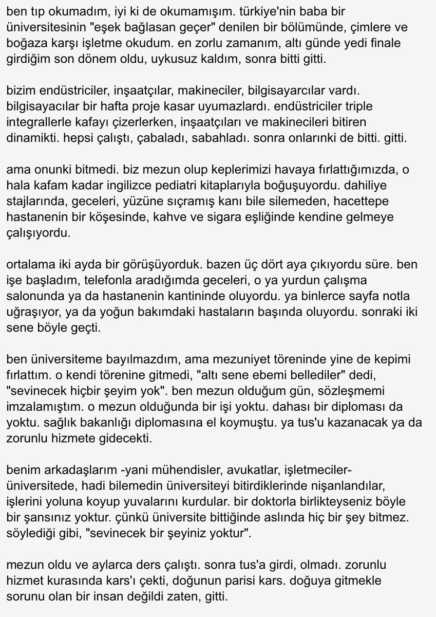 ilkeryavuzer's tweet photo. Bu ülkede #HekimlerHaric birçok insan çocuğu büyüyünce doktor olsun ister çünkü bilmezler ki, “Türkiye'de doktor olmak bok yemek ve o boku bütün sevdiklerine sürmektir.” https://t.co/mNNbtjw4dk