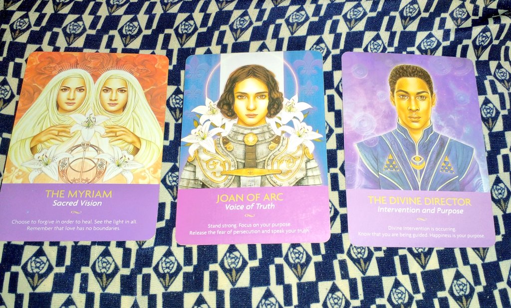 taruarif's tweet photo. Let's pick a card! 
"Hal baik apa yg akan datang dari segi karir &amp; saran potensi diri untuk memaksimalkannya."

Rileks, lalu pilih 1 dari kiri ke kanan ya : 
The Myriam • Joan of Arc • The Divine Director

JGN LUPA RT &amp; REP JAWABAN KAMU YA!😆❤
((Boleh pilih >1)) https://t.co/OwFnI47Lb4