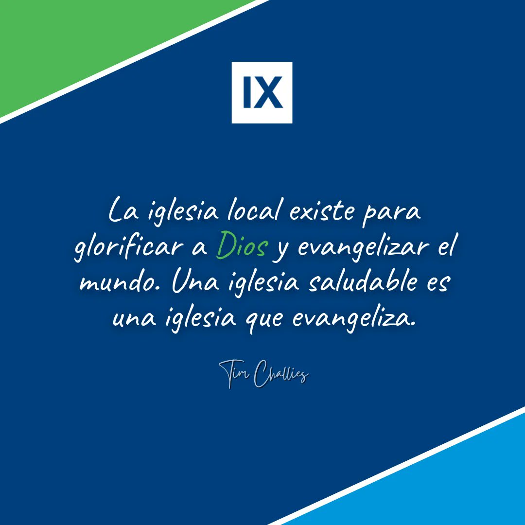 9MarcasESP's tweet photo. «La iglesia local existe para glorificar a Dios y evangelizar el mundo. Una iglesia saludable es una iglesia que evangeliza»
Tim Challies https://t.co/xrvi3OfDeV