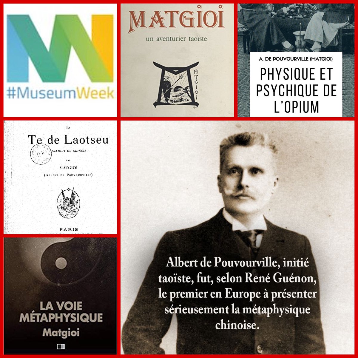 LesAygues's tweet photo. Démissionnaire de l’armée 🇫🇷, il devient "aventurier taoïste" et écrit de nombreux ouvrages sur la métaphysique de l’Orient. Son nom de plume "Matgioi" "Oeil du Jour")
#lifelessonsMW #MuseumWeek #leconsdevieMW https://t.co/4QoKmX3x9C