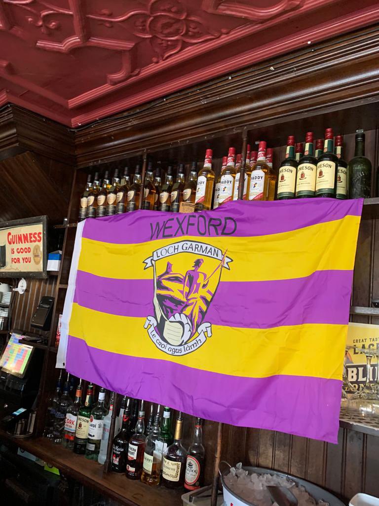 thestoreswex's tweet photo. Getting set for the big game! Grab your seat 🍻💜💛 #upwexford @OfficialWexGAA https://t.co/tFkg6lcxXY
