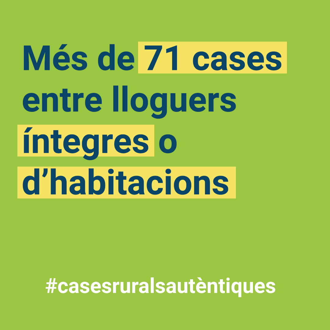 Turalgi's tweet photo. TuralGi la central de reserves de cases rurals autèntiques on torbaràs cases de lloguer íntegre i cases de lloguer d'habitacions. En total tenim 71 cases! 🌐
Entra a la nostra web i troba la casa ideal i reserva a l'instant.😉
#TuralGi #PortaldeReserves #CasesRuralsAutèntiques https://t.co/rjn9iOIeWt