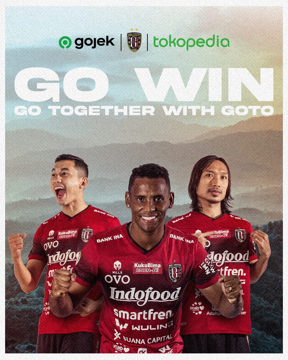 BaliUtd's tweet photo. GOJEK &amp; TOKOPEDIA RESMI JADI SPONSOR BALI UNITED MENGARUNGI MUSIM 2022/2023
_
#GoToxBaliUnited #BaliUnited #Back2Back #Champions #JuaraLiga120212022 #OutS7anding #BeyondFootball #YouStandForUs #WeStandForYou #WeAreBaliUnited https://t.co/phWwFskyrK