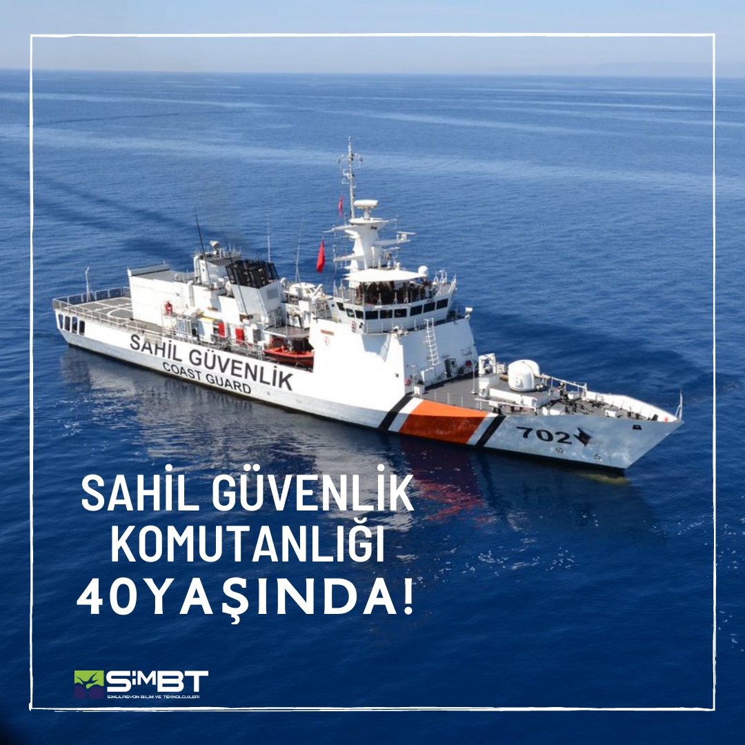 SimBTofficial's tweet photo. Denizlerimizde güvenliğimizi ve emniyetimizi sağlamak için çalışan Sahil Güvenlik Komutanlığı'nın 40. yılı kutlu olsun. https://t.co/PEjLQmEnVq