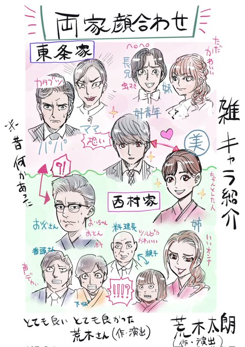 普段縁遠い劇場に行ったらとても面白かったので中野行ける人は当日券とかギリあるかもなのでぜひ!
↓ちょっと絵を描く人っぽいことしてみました。
#両家顔合わせ2022
#シアターザロケッツ 