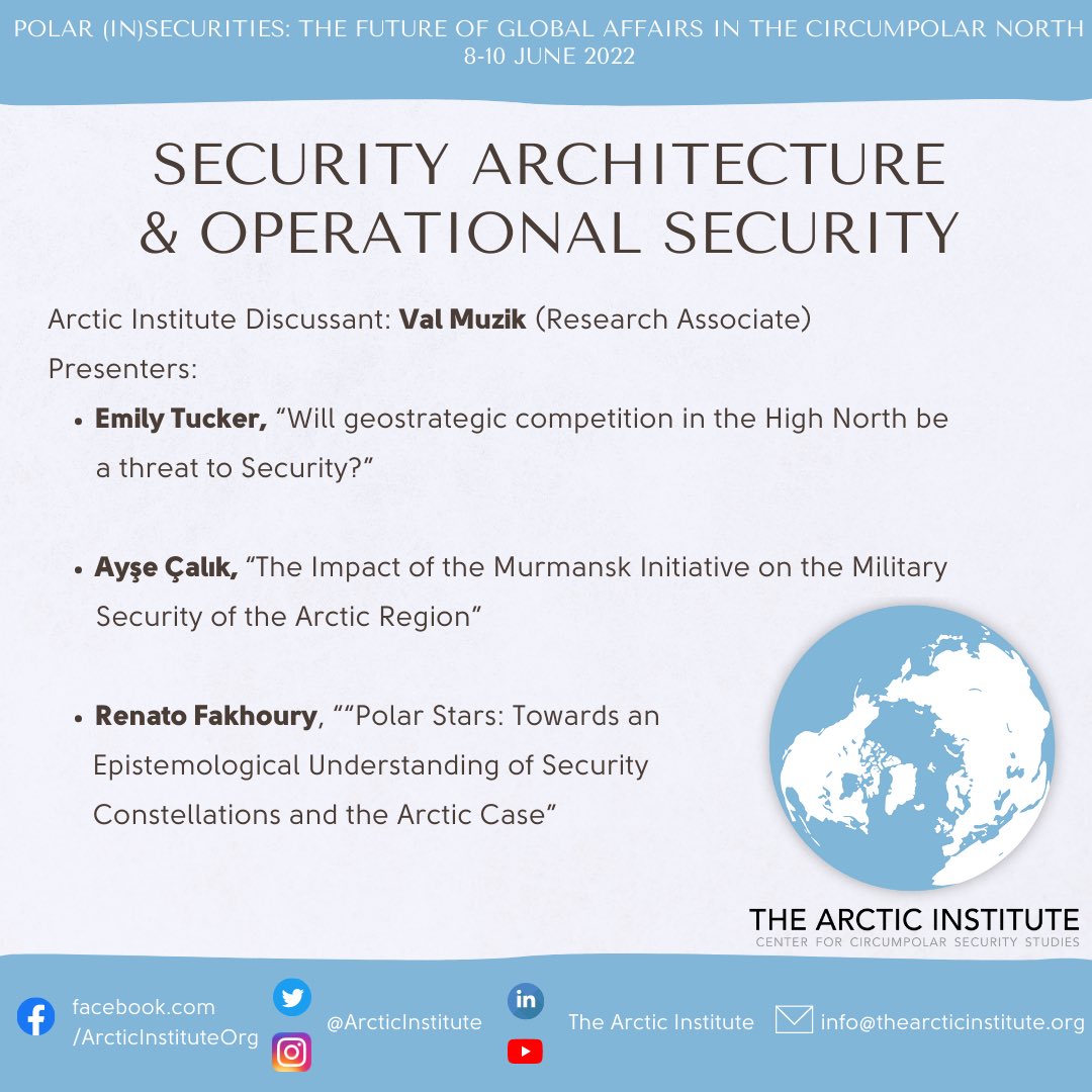 ArcticInstitute's tweet photo. TAI Research Associate @VKMuzik served as a #TAIConf discussant for our panel on security architecture and operational security, featuring papers from Emily Tucker, Ayşe Çalık, and @RenatoFakhoury. https://t.co/GHUWWcNT1D