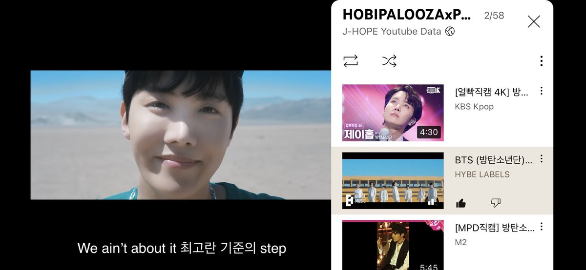 mikazuki_hobi's tweet photo. @jhopeytdata Iโm starting with #HOBIPALOOZAxPROOF playlist! #JHOPE #์ ์ดํ #BTS https://t.co/kFhrkIJpqs