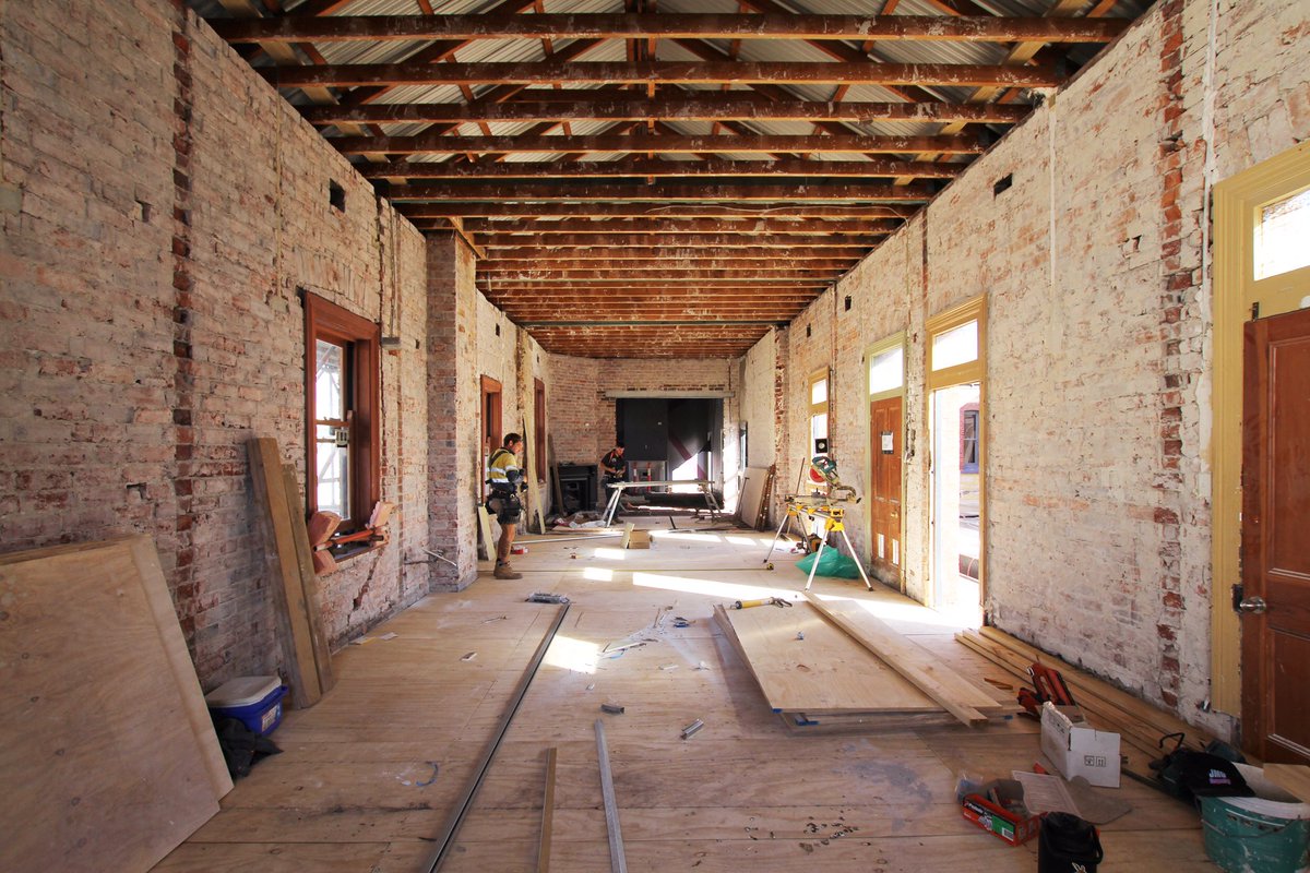 It’s a journey of discovery working on (and within) heritage buildings. Our alterations + additions project to the Newport Hotel in Fremantle is progressing on site. We’re looking forward to seeing this progress in the coming months. #newporthotel