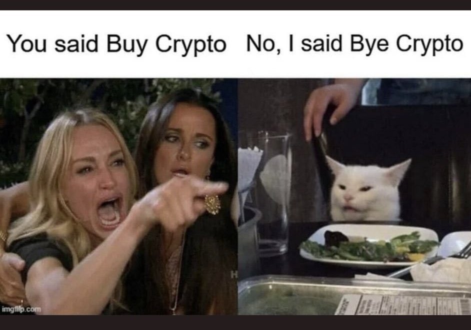 Qid_Memez's tweet photo. 😂
#Cryptocrash #Bitcoin https://t.co/6UlSSYwQzC