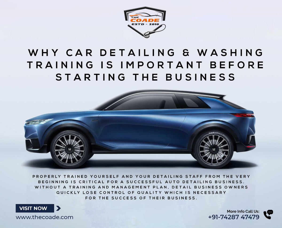 TheCoade's tweet photo. Why Car Detailing &amp; Washing Training is Important Before Stating a Business.
🌐https://t.co/opn4ePZ6XL
#thecoade #post #instagram #instagood #instapost #detailing #investor #car #cars #cardetailing #detailers #instagram #instagood #like #follow #photography #photooftheday https://t.co/lnXdnePOfs