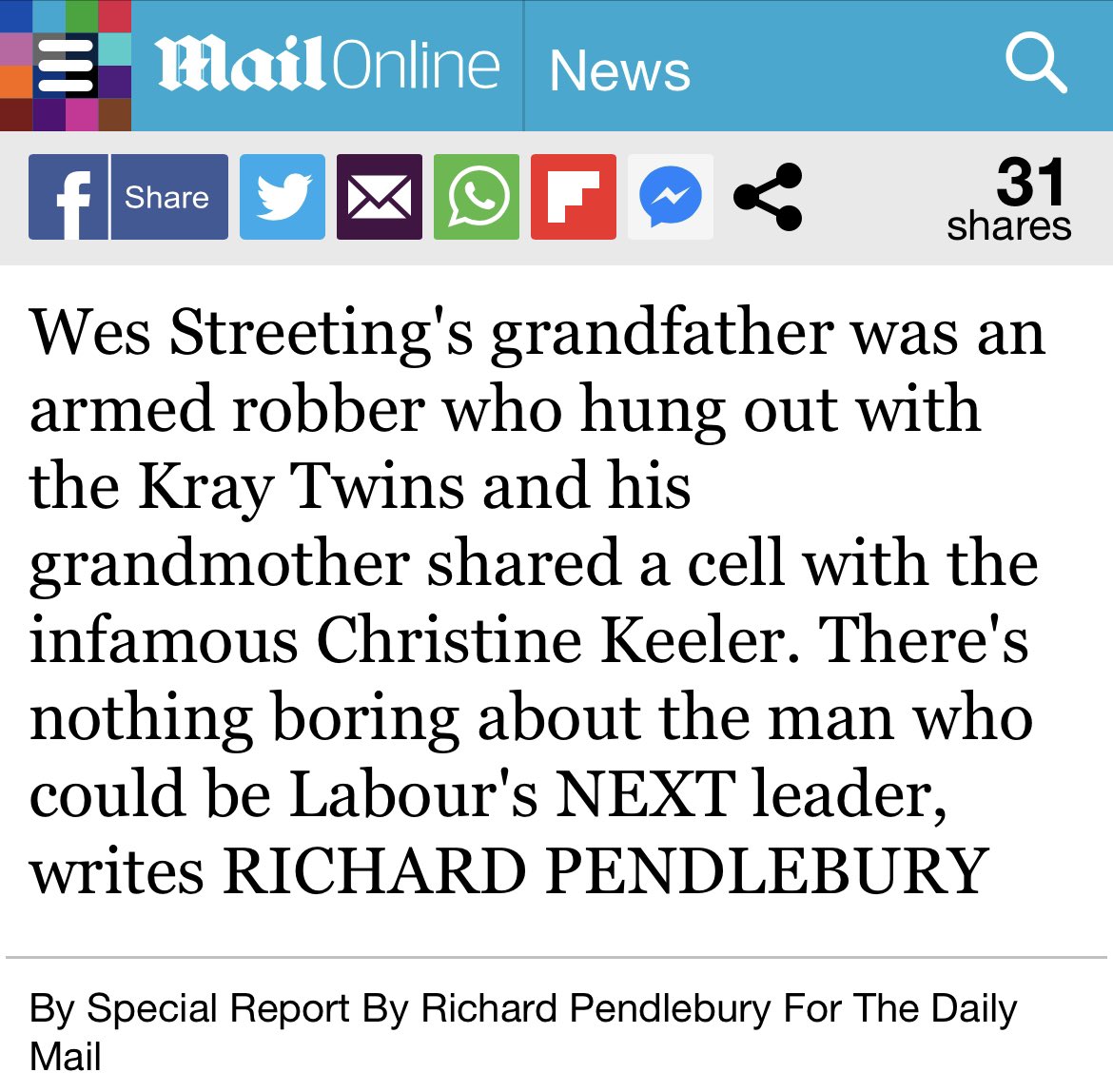 James O'Brien (@mrjamesob) on Twitter photo I didn’t flag this up as a massive scoop when <a href="/wesstreeting/">Wes Streeting</a> talked about it in this week’s Full Disclosure because it was already well known & is something he has always been supremely comfortable discussing. The Daily Mail thinks their readers are too stupid to understand this. I didn’t flag this up as a massive scoop when <a href="/wesstreeting/">Wes Streeting</a> talked about it in this week’s Full Disclosure because it was already well known & is something he has always been supremely comfortable discussing. The Daily Mail thinks their readers are too stupid to understand this.