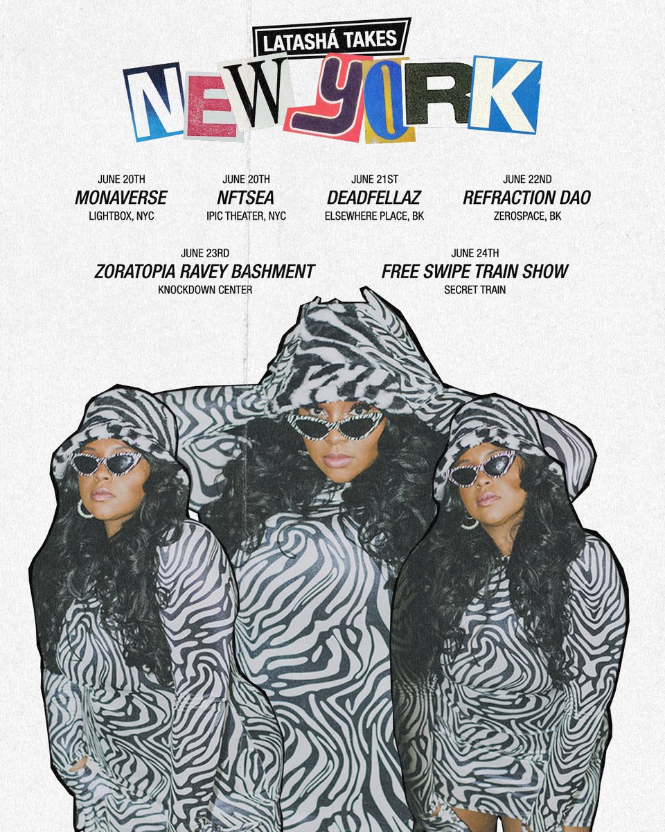 FAM. 😭✨💗

Why am I really on tour next week? 

Here are all the dates! Will send RSVP links underneath this thread ⚡️🤞🏾