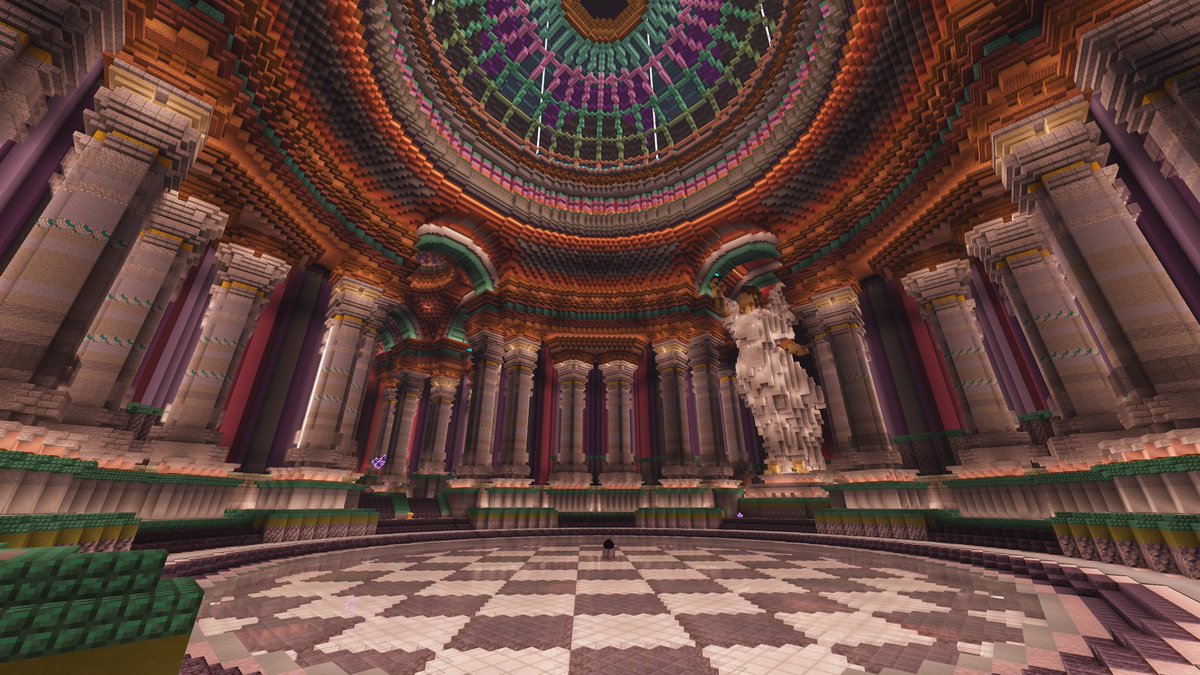 Qu1ntenr's tweet image. The main hall in my survival base is finished!

#Minecraft #Minecraftbuilds #minecraft建築コミュ