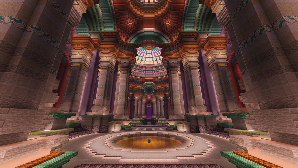 Qu1ntenr's tweet image. The main hall in my survival base is finished!

#Minecraft #Minecraftbuilds #minecraft建築コミュ