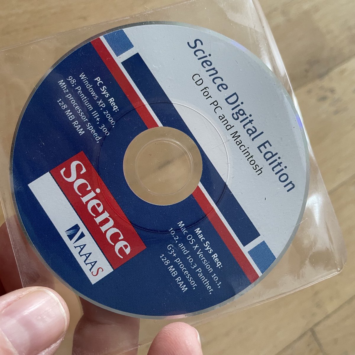 Any ideas why I saved this mini-CD from ⁦<a href="/ScienceMagazine/">Science Magazine</a>⁩ ? Special issue? Fancy tech in its day?