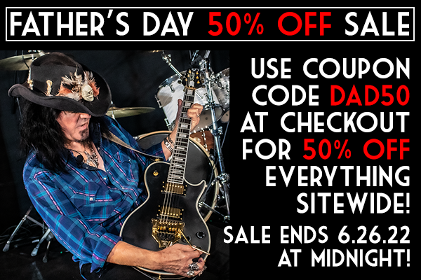 Our 50% OFF Fathers Day Sale is giving everyone extra time to save BIG!  Sale ends 6.26.22 at midnight. 50% OFF EVERYTHING SITEWIDE with coupon code DAD50 at checkout. GoDpsMusic.com #Guitar #BassGuitar #Drums #GuitarPlayer #Drummer #BassPlayer #Guitarist #Bassist #Drum